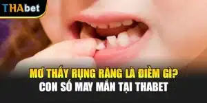 Mơ Thấy Rụng Răng Là Điềm Gì? Con Số May Mắn Tại ThaBet